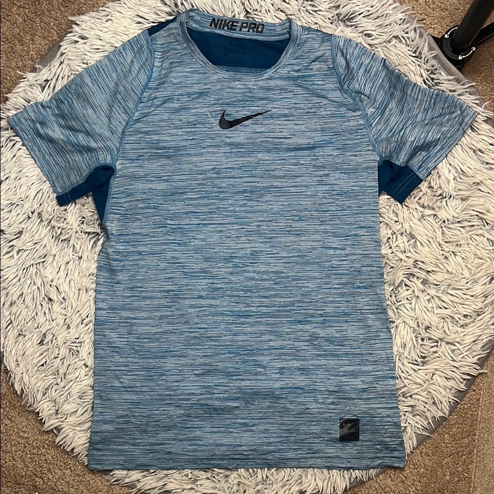 Nike Pro Men's Blue Shirt